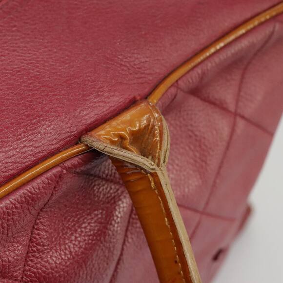 CHANEL Matelasse Boston Bag Caviar Skin Red CC - Picture 9 of 16